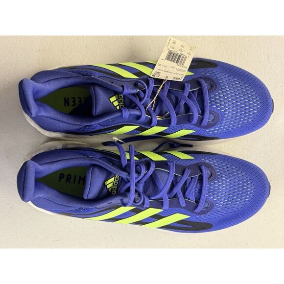 Adidas Solar Glide 4 Running Shoes Men Size 11 Blue Neon Green main image 6